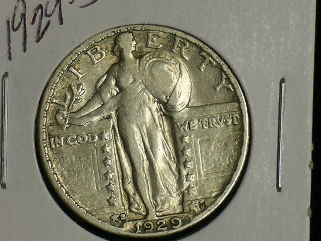 1929 S Sharp Standing Liberty Quarter (1203 042)  