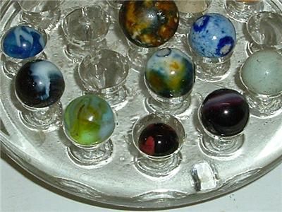 Odd Lot of 14 Marbles Bennington 1 Handmade ? Steelies  