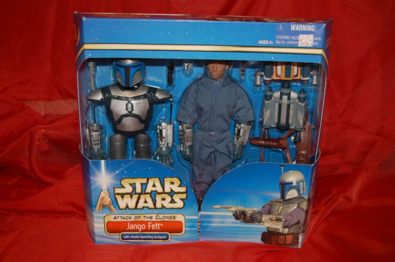 STAR WARS ATTACK OF THE CLONES JANGO FETT 12 INCH MIMB  