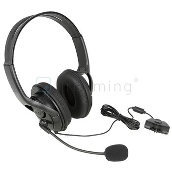 For Xbox 360 Slim Xbox360 Live Black Headset With Mic Microphone 