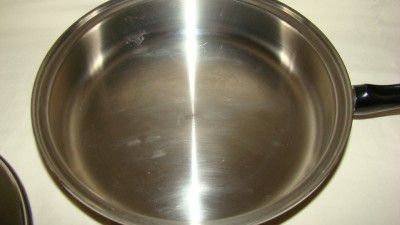   PY RO PLY 3 Ply 18 8 Stainless Steel 9 Fry Pan Skillet w/ Lid  