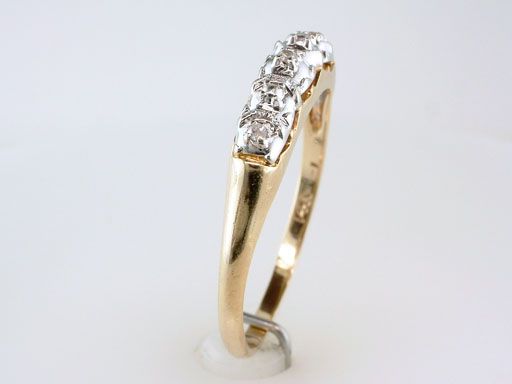   Genuine Diamond 14K Yellow Gold Engagement Wedding Ring Jewelry  