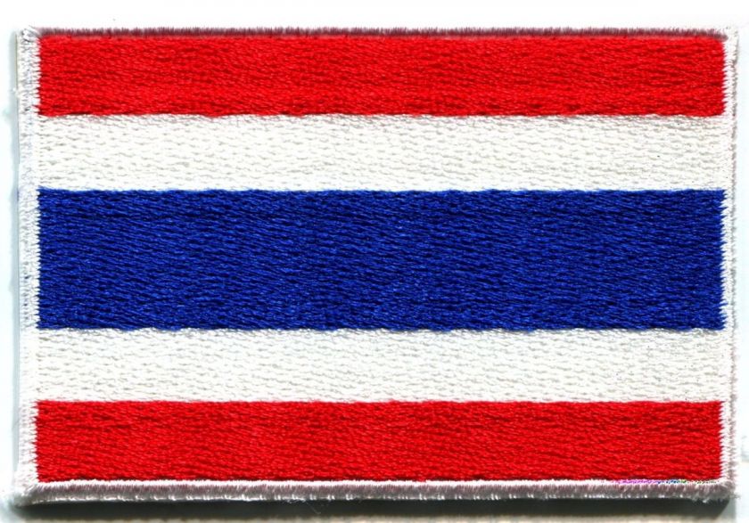 Flag of Thailand Thai applique iron on patch med S 106  