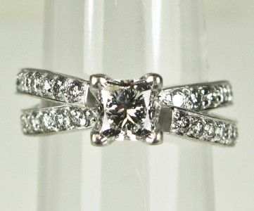 5100 HiEnd Designer 14k White Gold 1.21ct Genuine E SI2 Diamond 