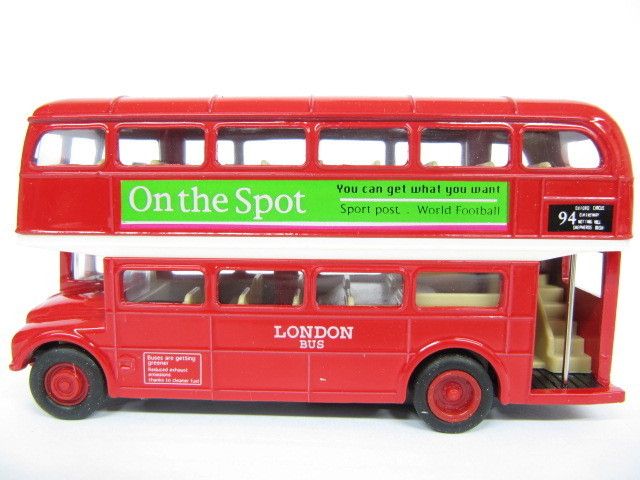 New Welly London Bus Vintage Doubledecker Diecast Metal  