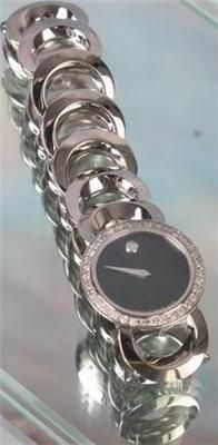 New Women Movado Rondiro 0605499 0.50ct.aprx.custom set real Diamond 