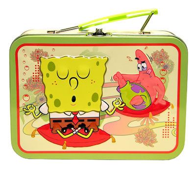 SpongeBob Squarepants Patrick Star Kids School Storage Tin Metal Tote 