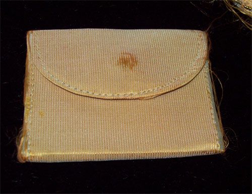 PURSE Flapper 1920s FRANCE Handbag Apricot SILK Beads  