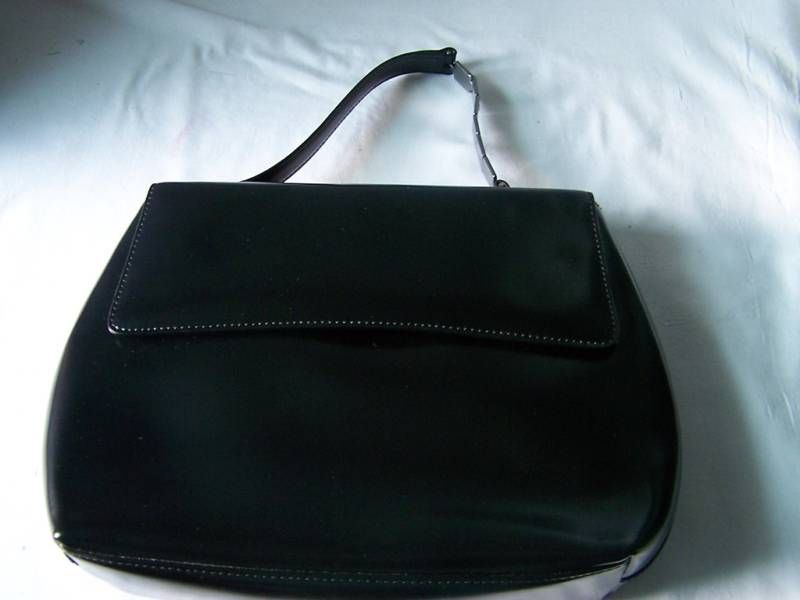 ELIANA BLACK LEATHER HANDBAG ITALY  