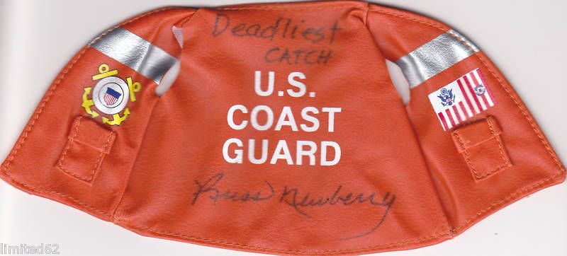 US Coast Guard Bear Autographed By Russell Newberry  