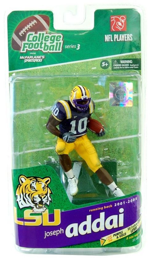 Mcfarlane College 3 Joseph Addai Gold Level Variant  