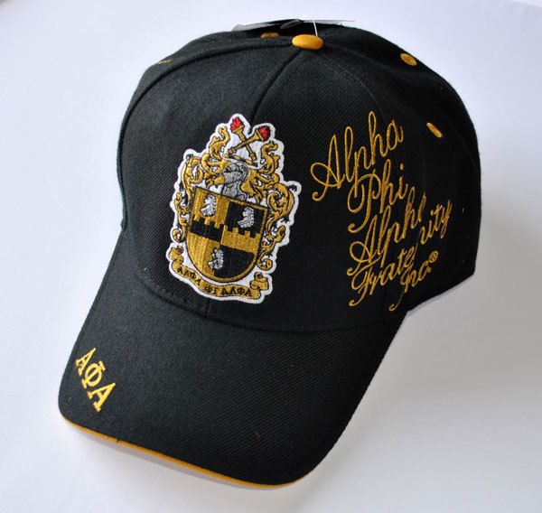 ALPHA PHI ALPHA BLACK BASEBALL HAT NEW  