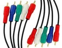 Sewell Component Video Cable (5 RCA), Black, 6 ft  