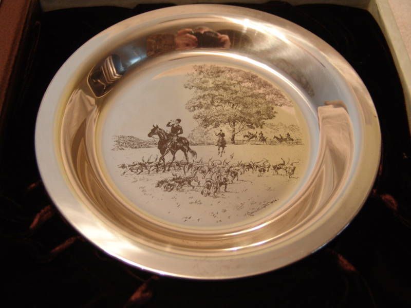   James Wyeth 3th Sterling Silver Plate, 5.4 Troy Oz Pure Silver  