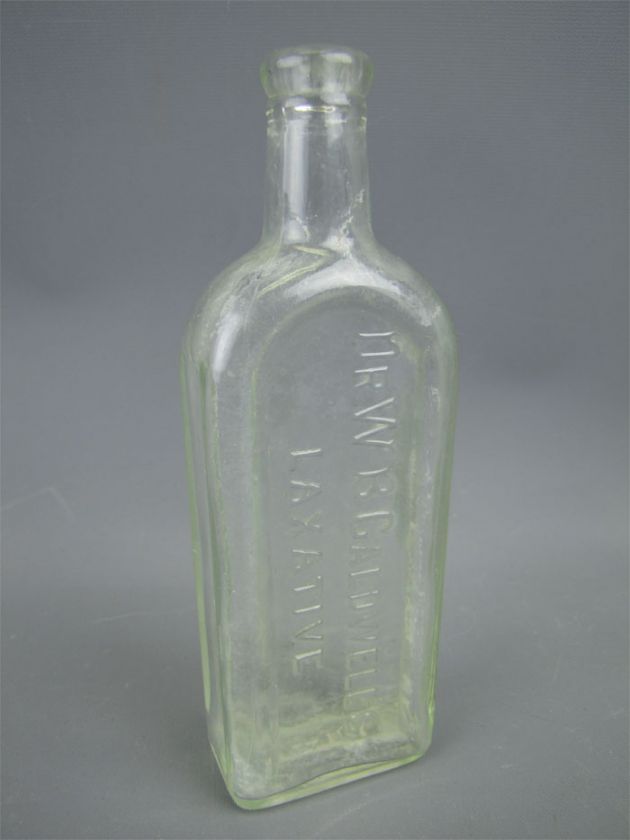 Antique Glass Bottle DR. W.B. CALDWELLS LAXATIVE INC  