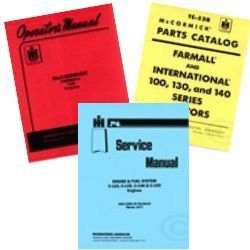 FARMALL 130 SERVICE SHOP OPERATORS OWNERS PARTS MANUAL  