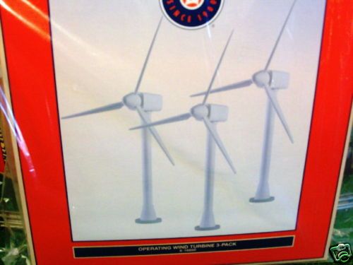 LIONEL TRAINS 16850 OPERATING WIND TURBINE 3 PACK  