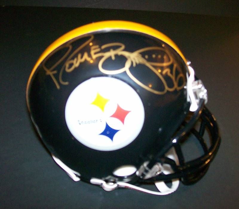 Pittsburgh Steelers JEROME BETTIS Signed Mini Helmet  