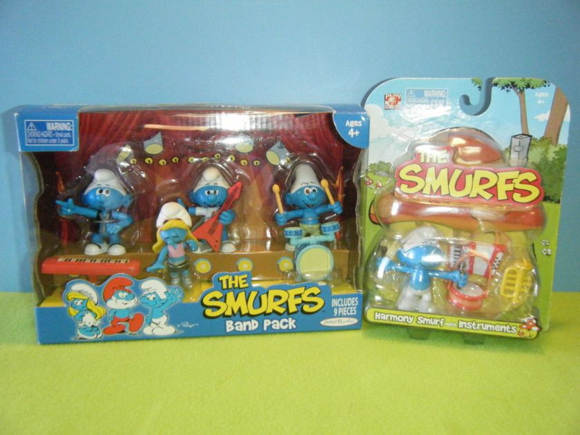 THE SMURFS BAND PACK PLUS *BONUS* FIGURE 039897011882  