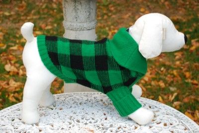 NWT RALPH LAUREN CASHMERE CHECK DOG SWEATER XS RT$195  