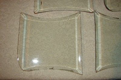 ANTIQUE ARCHED BEVELED GLASS WINDOW PANELS  