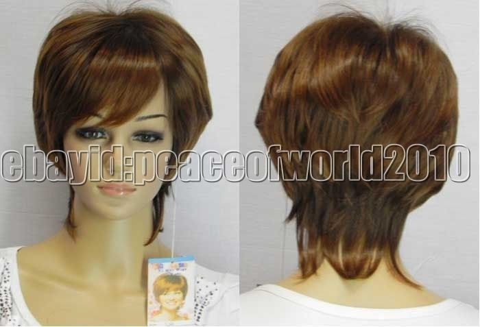 New Fashion light Brown Short Womens Full Wig  