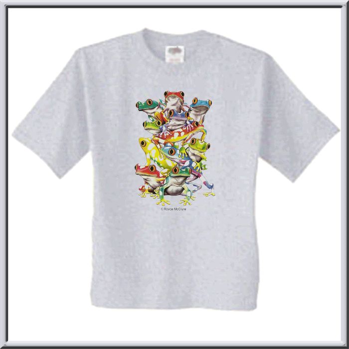 Balancing Act Poison Dart Arrow Frogs T Shirt S,M,L,XL,2X,3X,4X,5X 14 