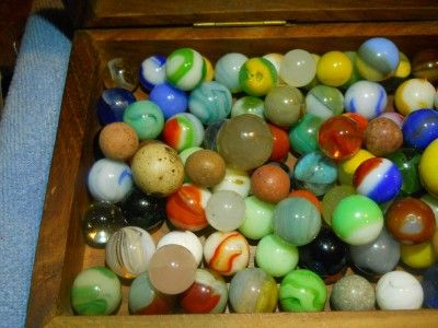 140 OLD, VINTAGE & ANTIQUE MARBLE LOT #S 986  