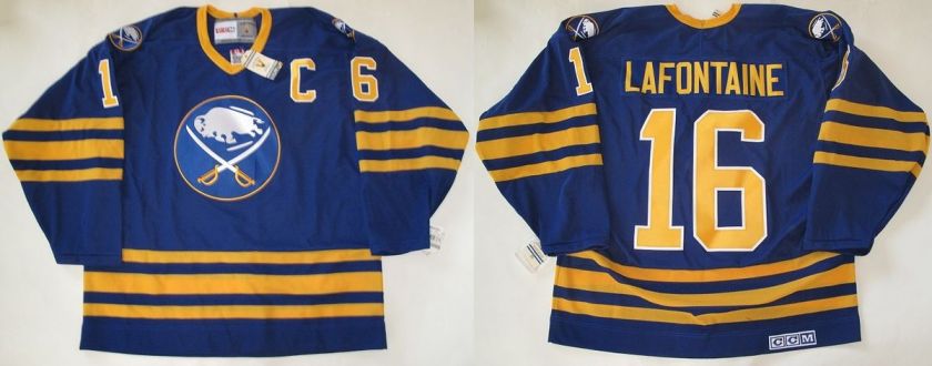 CCM BUFFALO SABRES PAT LAFONTAINE VINTAGE JERSEY SZ 2XL  