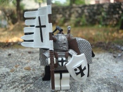 LEGO CASTLE CUSTOM MINIFIG TEUTONIC KNIGHT SET RARE  