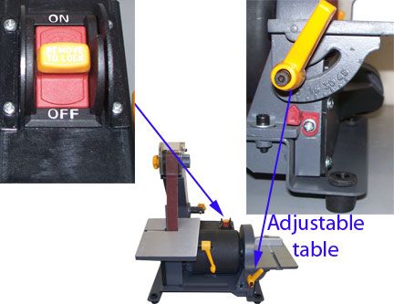 Disc Belt Sander Wood Metal Hobbyist 3600 RPM 1x 30 Belt 