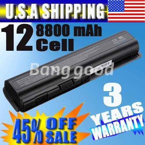 New 12 CELL LAPTOP BATTERY fits HP DV4 DV5 CQ50 CQ60 484170 001  