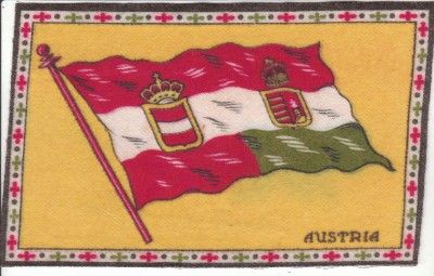 C1910 Felt Tobacco Cigar Exceptional Austria Flag B6  