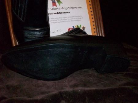 NO BOUNDARIES LYNETTE WOMENS SIZE 9.5 BLACK SLIPON HEEL  