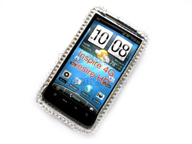 Hello kitty Rhinestone Bling full Case f HTC Inspire 4G  