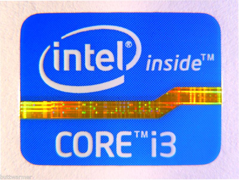 2011 Intel Core i3 Inside Sticker 15.5 x 21mm [312]  