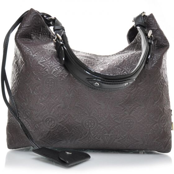 LOUIS VUITTON Monogram Lambskin ANTHEIA HOBO PM Iris LV  