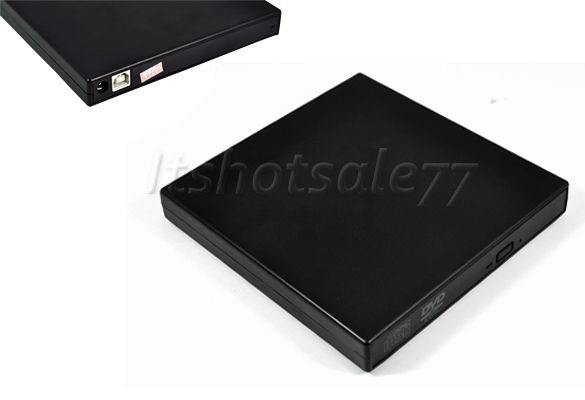 Laptop PC USB 2.0 External Slim Optical DVD ROM Drive  