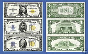 Replica Set Africa WW II US Paper Money Currency Copy  