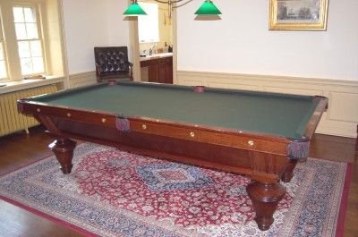 ANTIQUE BRUNSWICK 9 NARRAGANSETT POOL TABLE MUST SEE  