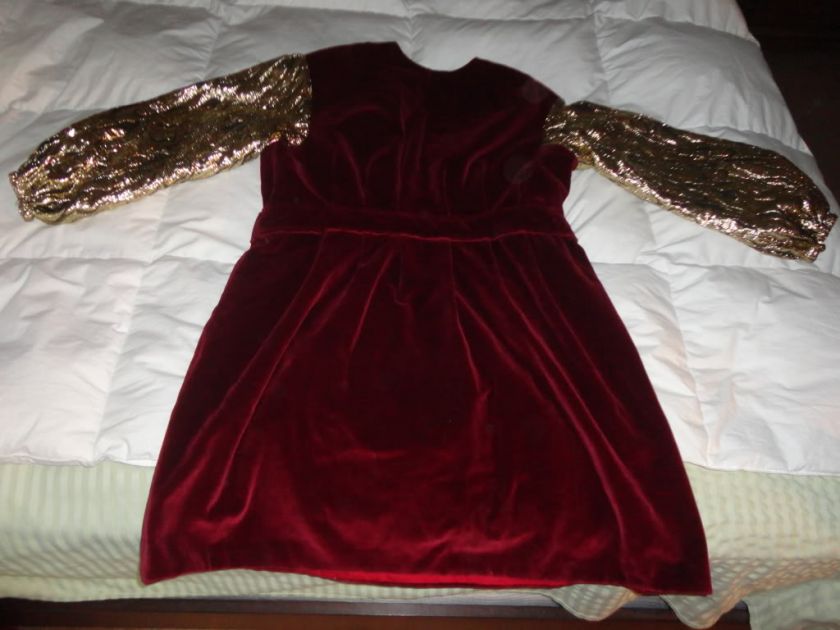   King Costume Royal Renaissance Adult Mens Velvet Robe Red Gold Shirt