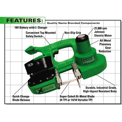 Stout STX 250C 18v bandsaw 2 bat./charger  