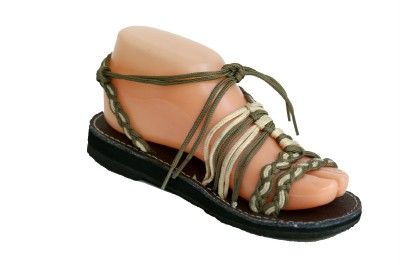 WOMENS BEACH HANDMADE DESIGNER ROPE FLIP FLOP SANDALS  