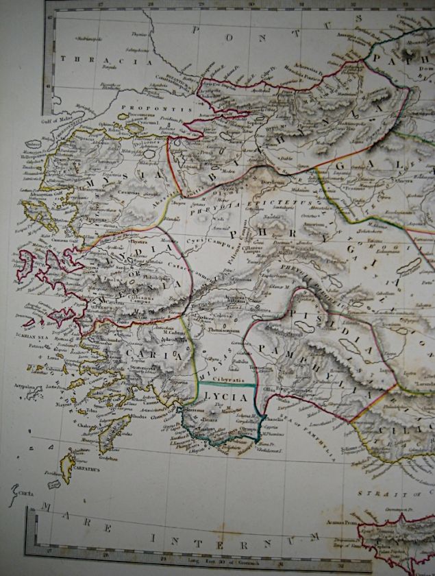 1830 SDUK Map of Asia Minor   in Classical Times  