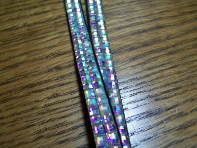 Aurora Borealis Lanyard Necklace ID Badge Holder Tag Blingy Bling 