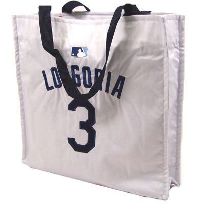 EVAN LONGORIA #3 TAMPA BAY RAYS PLAYER JERSEY TOTE BAG  