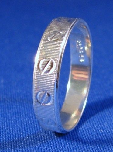 Pure Sterling Silver Band Ring Size 9.5 # SS23  