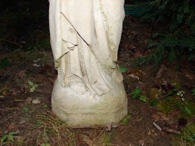 Vintage Beautiful St Joseph Concrete Statue Lawn Decor  