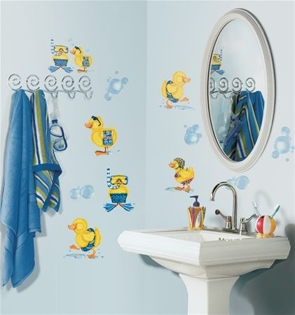 29 New BUBBLE BATH Wall Decals Duck Bathroom Stickers 034878740270 