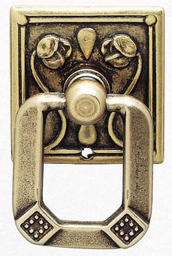 Furniture Knocker drawer ring pull Backplate Door Rose  